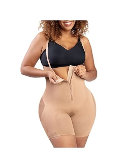 Popilush Shapewear Butt Lifter Tummy Control Body Shaper Hip Enhancer Back Support Thigh Slimming Belly Black