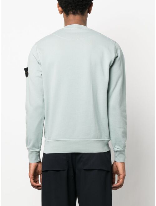 Stone Island logo-patch sleeve sweatshirt