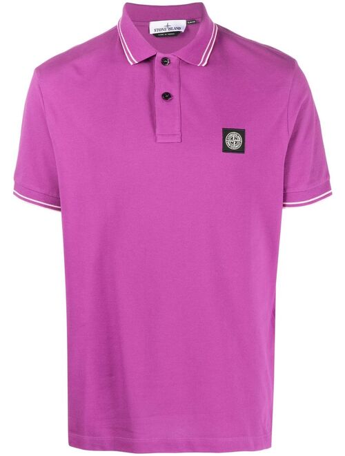 Stone Island Compass-patch polo shirt