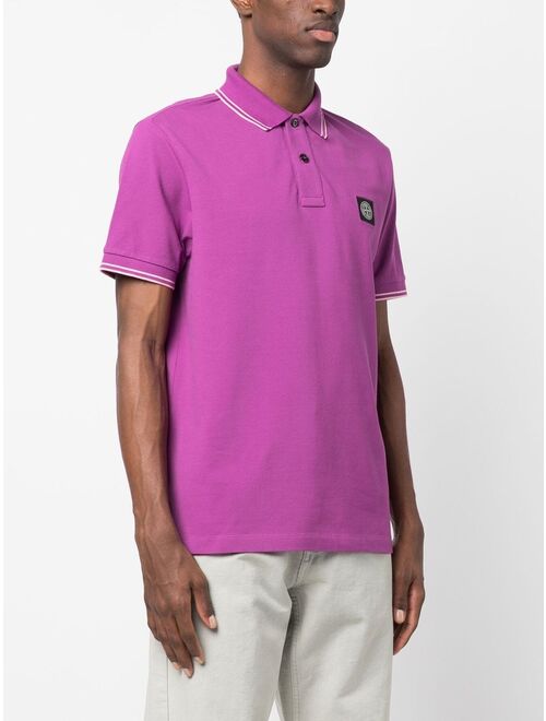 Stone Island Compass-patch polo shirt