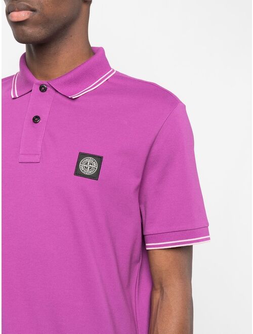 Stone Island Compass-patch polo shirt