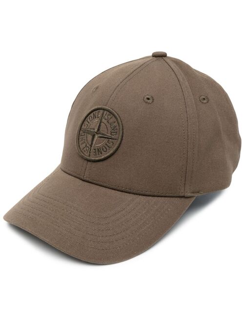 Stone Island Compass-motif cotton baseball cap