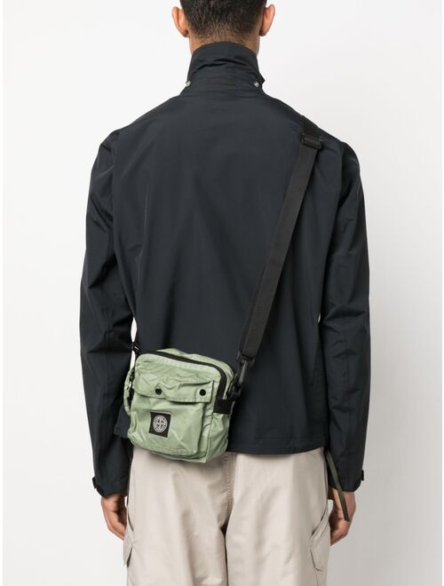 Stone Island logo-patch messenger bag