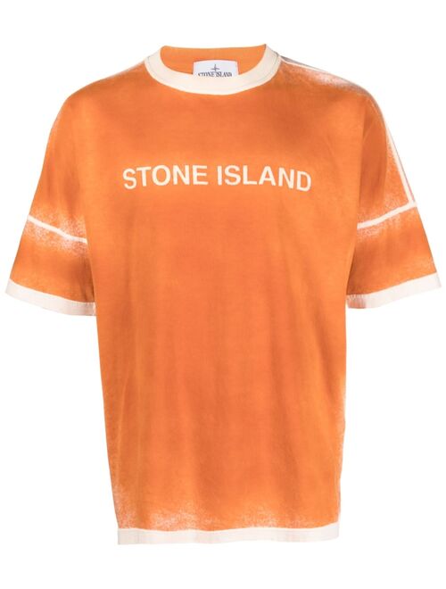 Stone Island logo-print cotton T-shirt