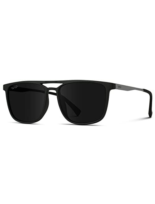 Wearme Pro Premium Polarized Double Bar Sunglasses for Men and Women UVA and UVB