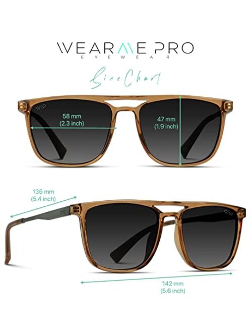 Wearme Pro Premium Polarized Double Bar Sunglasses for Men and Women UVA and UVB