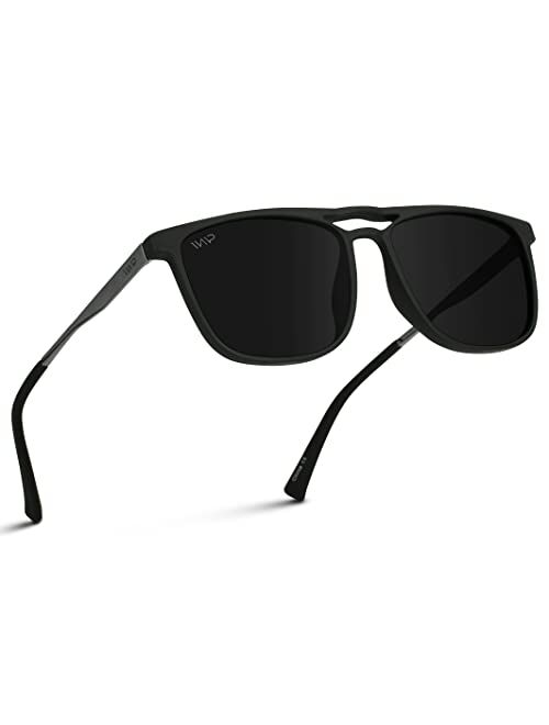 Wearme Pro Premium Polarized Double Bar Sunglasses for Men and Women UVA and UVB