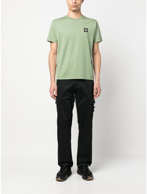 Stone Island logo-patch short-sleeved T-shirt