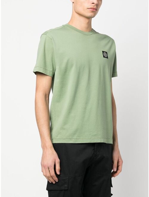 Stone Island logo-patch short-sleeved T-shirt