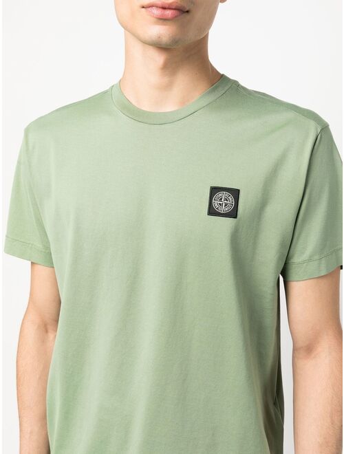 Stone Island logo-patch short-sleeved T-shirt