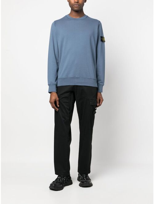 Stone Island Compass-patch crew-neck sweatshirt