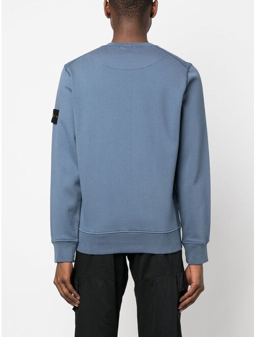 Stone Island Compass-patch crew-neck sweatshirt