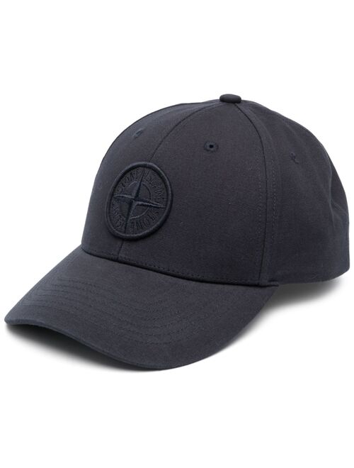 Stone Island embroidered-logo cotton cap