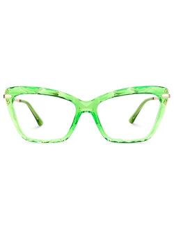 Zeelool Crystal Cat Eye Blue Light Blocking Glasses for Women Juliet VFP0270