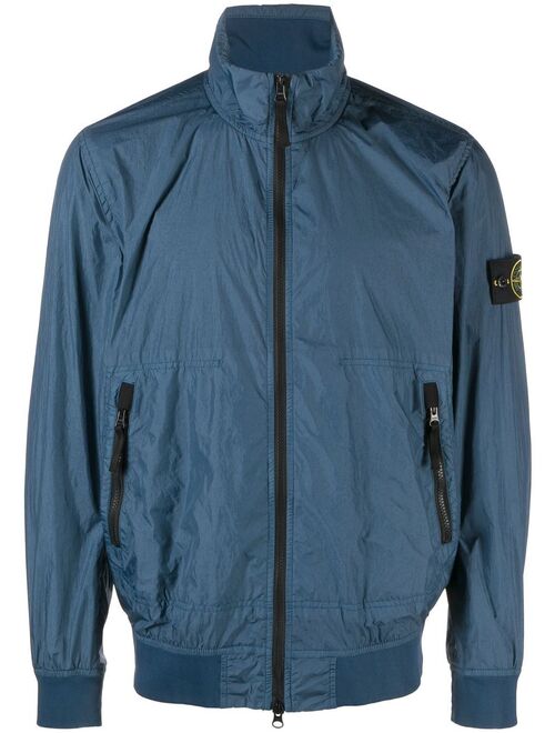 Stone Island Compass-patch zip-up jacket