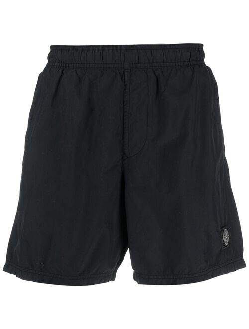 Stone Island logo-patch mini shorts