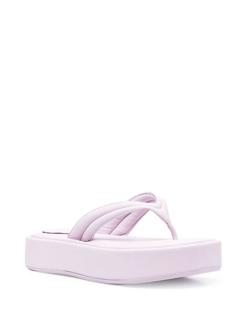 Patrizia Pepe Fly flatform thong-strap sandals