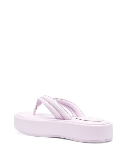 Patrizia Pepe Fly flatform thong-strap sandals