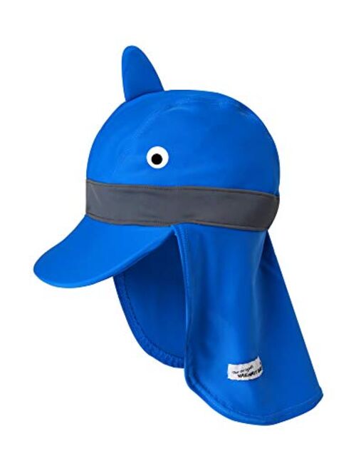 VAENAIT BABY Newborn-7T Toddler Infant Kids Unisex Boys & Girls Sun Protection Sporty Flap Swim hat UPF 50+ UV Flap Cap