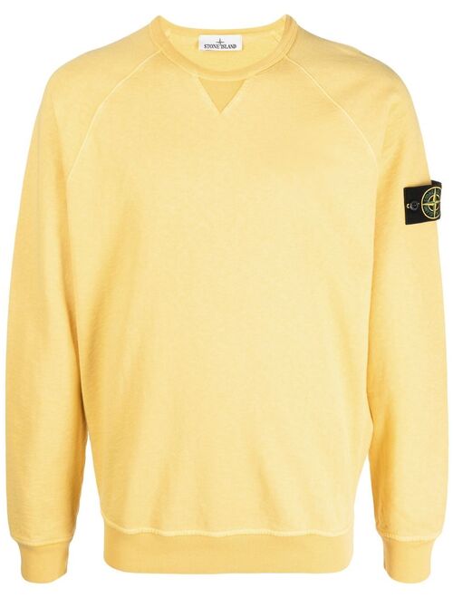 Stone Island logo patch sweatshirt