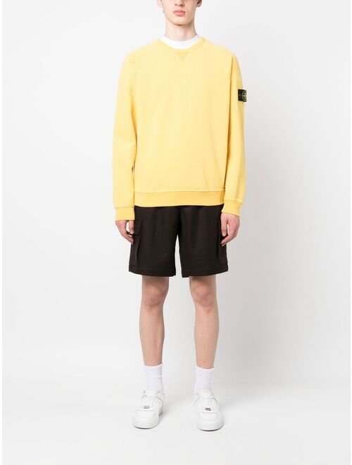 Stone Island logo patch sweatshirt