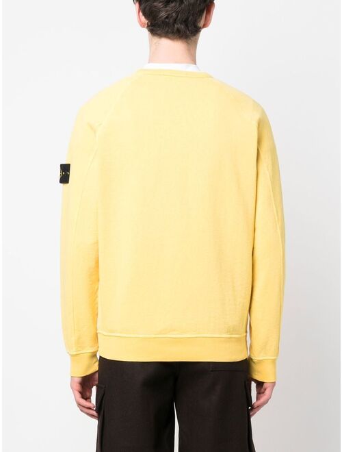 Stone Island logo patch sweatshirt