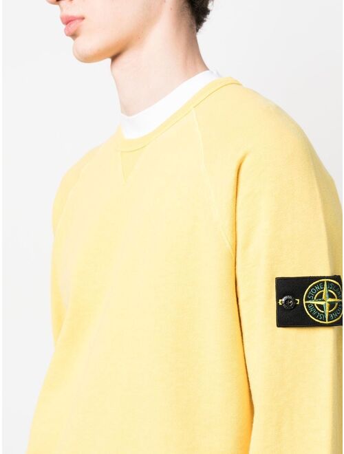 Stone Island logo patch sweatshirt