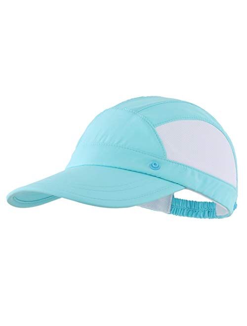 Connectyle Kids Visor Sun Hat with Removable Neck Flap UPF 50+ Baseball Play Cap