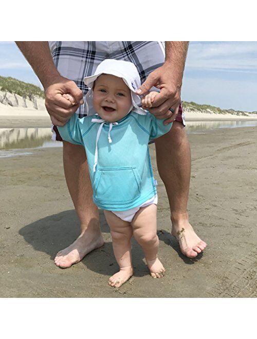 i play. Baby Flap Sun Protection Swim Hat, White, 9-18 Months