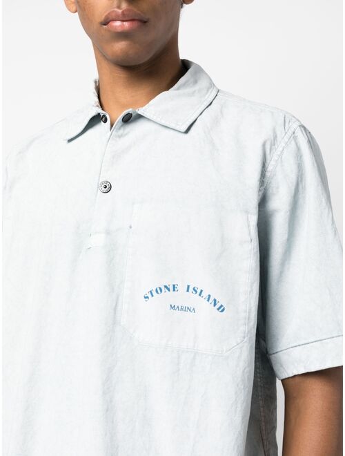 Stone Island Marina short-sleeve polo overshirt