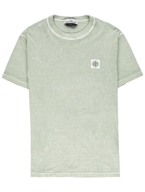 Stone Island logo-patch cotton T-shirt