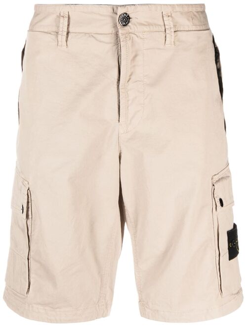 Stone Island Compass-patch cargo shorts