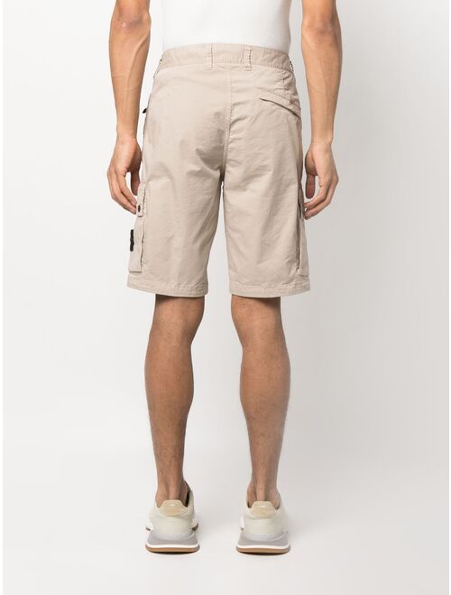 Stone Island Compass-patch cargo shorts