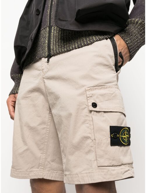 Stone Island Compass-patch cargo shorts