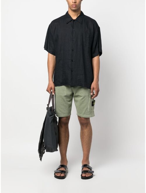 Stone Island Compass-motif cotton shorts