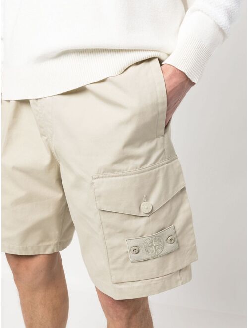 Stone Island cotton cargo shorts