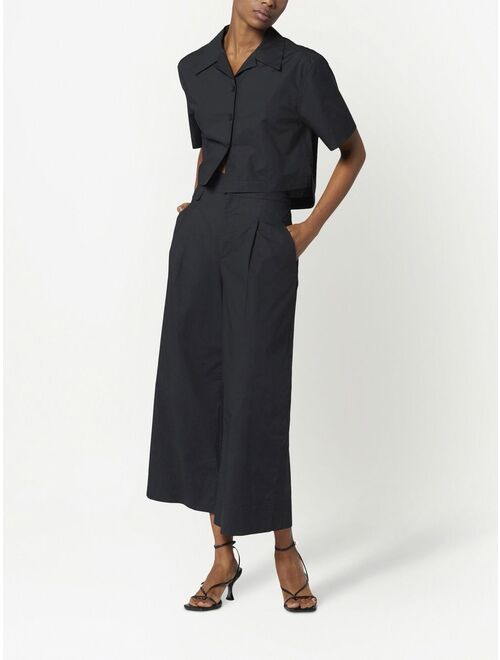 Equipment wide-leg cropped trousers