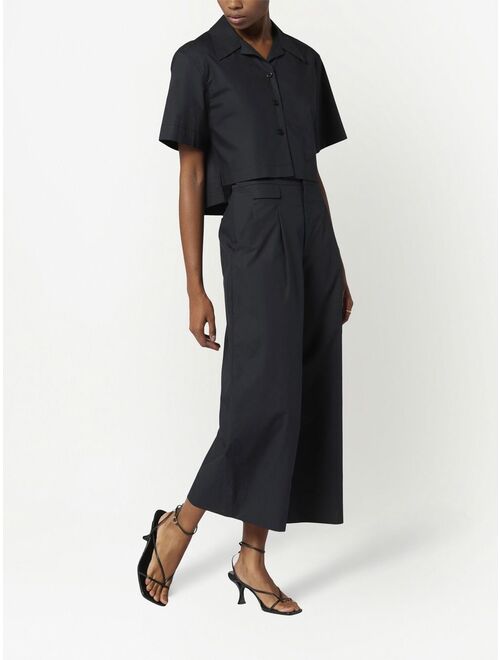 Equipment wide-leg cropped trousers