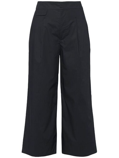 Equipment wide-leg cropped trousers