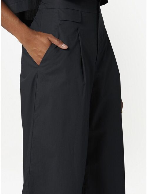 Equipment wide-leg cropped trousers