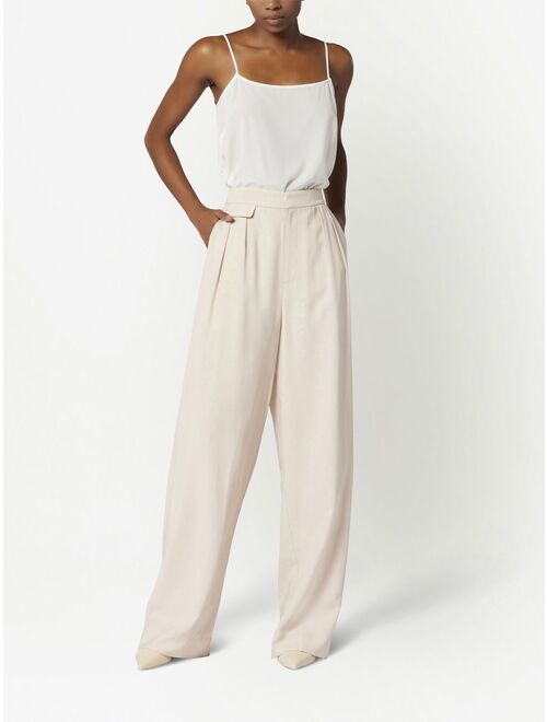 Equipment high-waisted wide-leg trousers