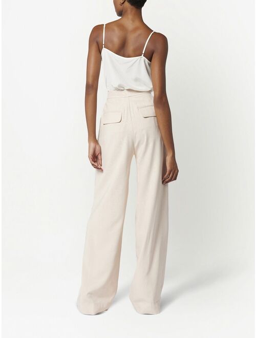 Equipment high-waisted wide-leg trousers