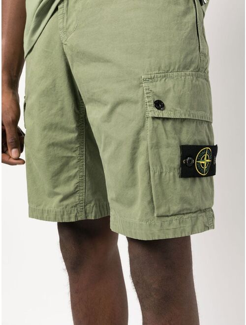 Stone Island Compass-patch cargo shorts