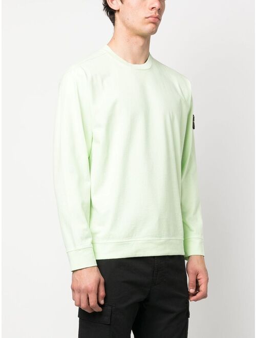 Stone Island Compass-motif long-sleeved sweatshirt