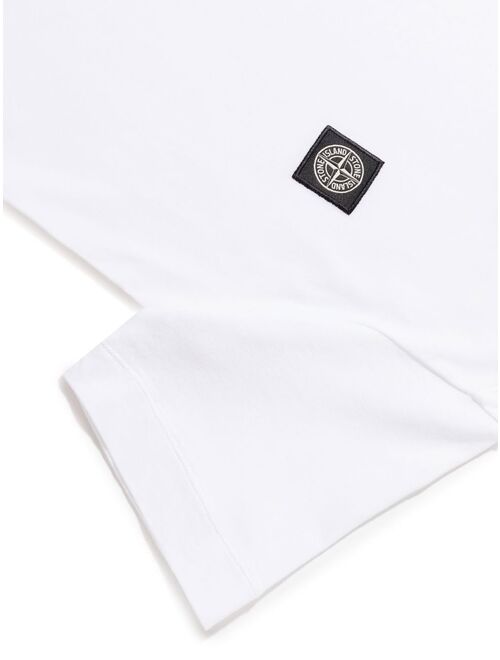 Stone Island Junior Compass logo patch T-shirt