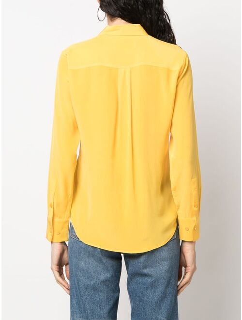 Equipment long-sleeve silk shirt