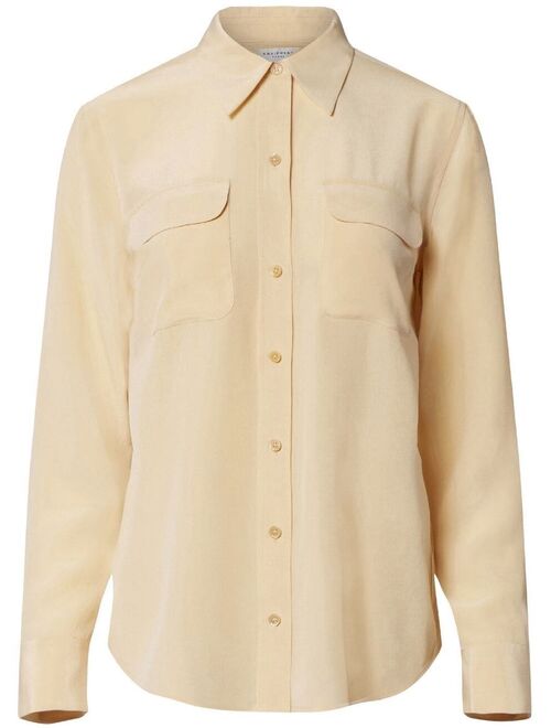 Equipment silk long-sleeve shirt