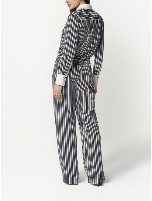 Equipment striped silk shirt