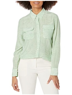 Equipment long-sleeve silk shirt