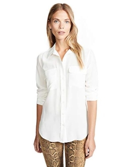 Equipment long-sleeve silk shirt